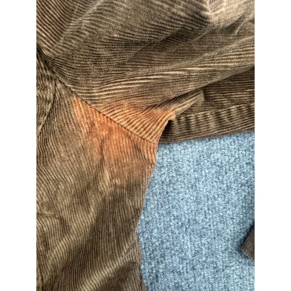 Fossil Corduroy Jacket Women's Large Brown Blazer Button Up Pockets - Picture 7 of 10